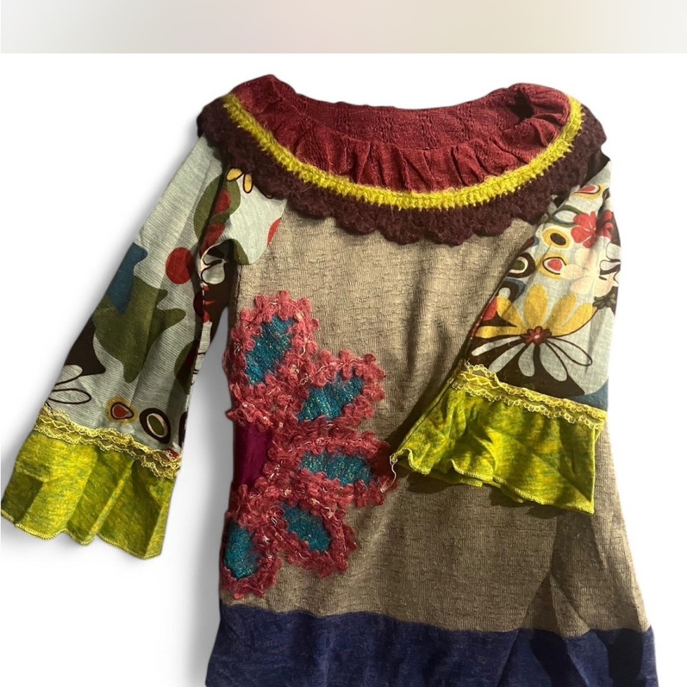 Colorful Patchwork Boho Dress
